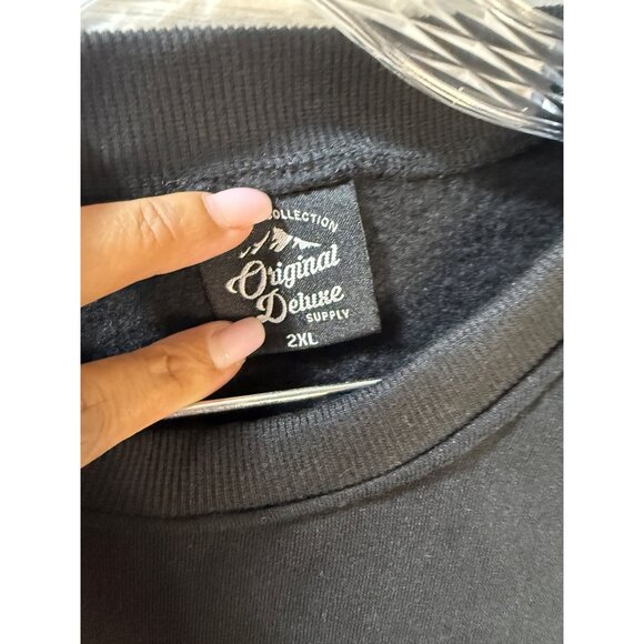 Original Deluxe Supply Cali Black Pullover‎ Sweatshirt 2XL Cotton Blend Unisex - Picture 6 of 6